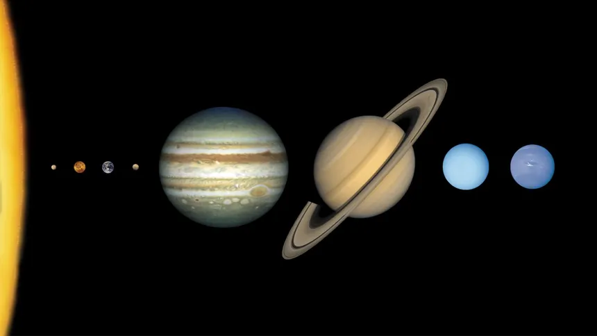 Comparaison des tailles de toutes les planètes